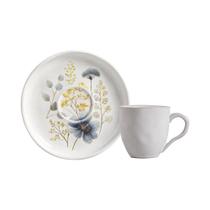 Conjunto com 6 Xícaras De Café com 6 Pires Bio Bella