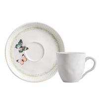 Conjunto com 6 Xícaras De Café com 6 Pires Bio Refúgio Conjunto com 6 Xícaras De Café com 6 Pires Bio Refúgio