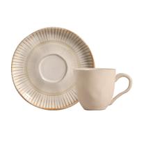 Conjunto com 6 Xícaras De Chá Orgânico 170ml com 6 Pires Bio Mirage