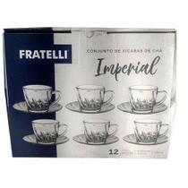 Conjunto Com 6 Xícaras De Chá Pires Fratelli Imperial 160ml