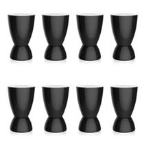 Conjunto com 8 Bancos Argo Preto