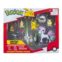 Conjunto com 8 Bonecos Batalha Pokémon Sunny