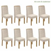 Conjunto com 8 Cadeiras para Sala de Jantar Astrid