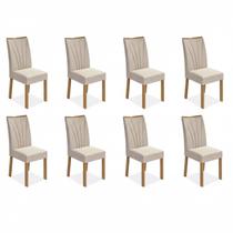 Conjunto com 8 Cadeiras para Sala de Jantar