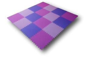 Conjunto com 8 Tatames Tapetes EVA Infantil para Meninas 50x50cm com 2cm de Espessura Conjunto com 8 Tatames Tapetes EVA Infantil para Meninas 50x50cm com 2cm de Espessura