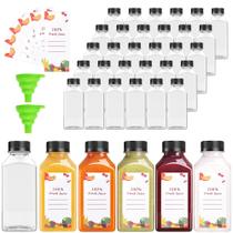 Conjunto com 80 Garrafas de Suco de Plástico OBKJJ (8oz/240ml) com Tampas