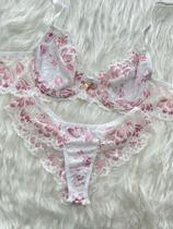 Conjunto com aro com cores sobreposta- rosa Conjunto com aro com cores sobreposta- rosa