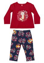 Conjunto com Blusa e Calça Legging em Cotton Bee Loop