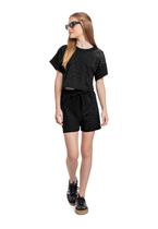 Conjunto com Blusa e Short com Strass Gloss