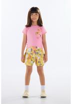 Conjunto com Blusa e Short Menina Quimby