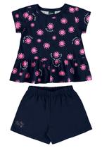 Conjunto com Blusa e Short para Bebê Menina Bee Loop
