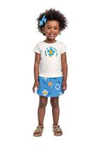 Conjunto com Blusa e Short-Saia Bee Loop