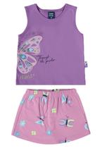 Conjunto com Blusa e Short-Saia para Bebê Menina Bee Loop