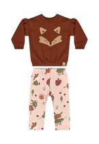 Conjunto com Blusão e Legging para Bebê Menina Quimby