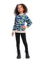 Conjunto com Blusão Floral e Legging em Molecotton para Menina Quimby