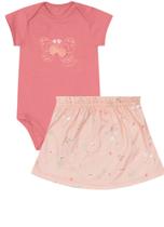 Conjunto Com Body E Saia Brandili Baby