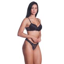 Conjunto Com Bojo Antonela de Renda Feminino