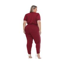 Conjunto com Calça e Blusa de Malha Plus Size