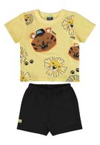 Conjunto com Camiseta de Bichinhos e Bermuda para Bebê Menino Bee Loop