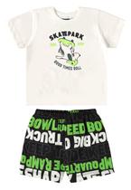 Conjunto com Camiseta e Bermuda para Bebê Menino Bee Loop