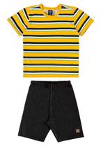 Conjunto com Camiseta e Bermuda para Menino Bee Loop Conjunto com Camiseta e Bermuda para Menino Bee Loop