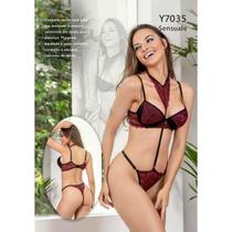 Conjunto com Chocker Strappy - 5 Cores 4 Tamanhos Yaffa Conjunto com Chocker Strappy - 5 Cores 4 Tamanhos Yaffa