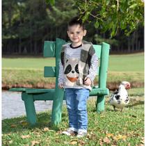 Conjunto Com Colete Bebê Menino Suedine Bicolor Verde Otávio