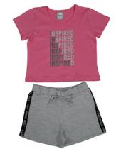 Conjunto com estampa metalizada, Menina, Kely Kety Conjunto com estampa metalizada, Menina, Kely Kety