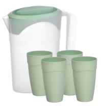 Conjunto Com Jarra Fresh Graduação 2L E 4 Copos De 470 Ml