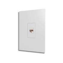 Conjunto Com Placa E Módulo RJ 45 CAT.5 Branca - B.Lux