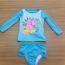 Conjunto com proteção UV juvenil 1ano menina e menino
