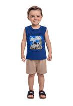 Conjunto com Regata e Bermuda Bee Loop