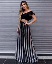Conjunto Com Saia Longa Preto Conjunto Com Saia Longa Preto