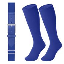 Conjunto combinado de cinto de beisebol e meias LEACOOLKEY para crianças