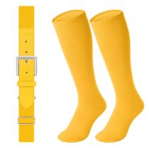 Conjunto combinado de cintos e meias de beisebol LEACOOLKEY para jovens
