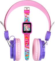 Conjunto combinado de fone de ouvido e relógio inteligente Accutime JoJo Siwa Girls 6+ Conjunto combinado de fone de ouvido e relógio inteligente Accutime JoJo Siwa Girls 6+
