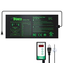 Conjunto combinado de tapete térmico e termostato digital para mudas iPower Conjunto combinado de tapete térmico e termostato digital para mudas iPower