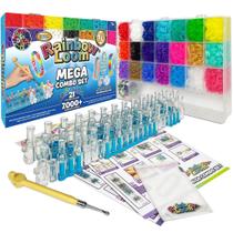 Conjunto combinado Rainbow Loom MEGA com mais de 7000 elásticos para crianças com mais de 7 anos