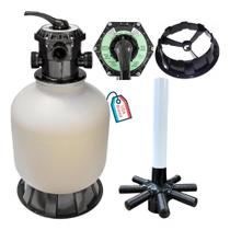 Conjunto Combo Filtro de Areia Swimline Tanque 41 cm 45 kg de Areia