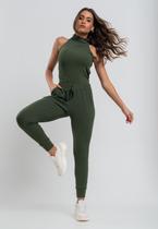 Conjunto Comfy Com Regata e Jogger Canelada Verde Salvatore Conjunto Comfy Com Regata e Jogger Canelada Verde Salvatore