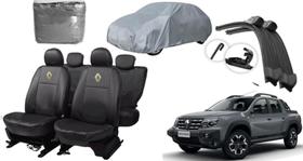 Conjunto Completo: Capa de Couro, Capa de Cobrir e Limpador para Oroch 17-23