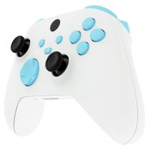 Conjunto completo de botões personalizados para o controlador Xbox Series X e S ExtremeRate No Letter Imprint Heaven Blue