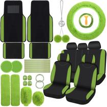 Conjunto completo de capa de assento de carro Woanger 47 para mulheres universal (verde) Conjunto completo de capa de assento de carro Woanger 47 para mulheres universal (verde)