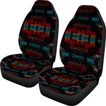 Conjunto completo de capas de assento de carro Dreaweet Navajo Print, 2 peças universais