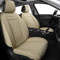 Conjunto completo de capas de assento de carro Vankerful, ajuste universal, bege