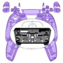 Conjunto completo de controladores Shell ExtremeRate Clear Atomic Purple PS5