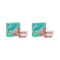 Conjunto Completo De Dentaduras De Silicone Confortáveis, Fáceis De Usar, Antifricção, Kit De - Oralhoe