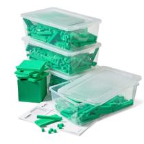 Conjunto completo de espuma verde Hand2mind Base Ten Blocks (644) Conjunto completo de espuma verde Hand2mind Base Ten Blocks (644)