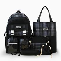 Conjunto Completo de Mochila e Acessórios Preto