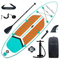 Conjunto completo de prancha de remo inflável Aqua Plus 335x84x15cm Conjunto completo de prancha de remo inflável Aqua Plus 335x84x15cm